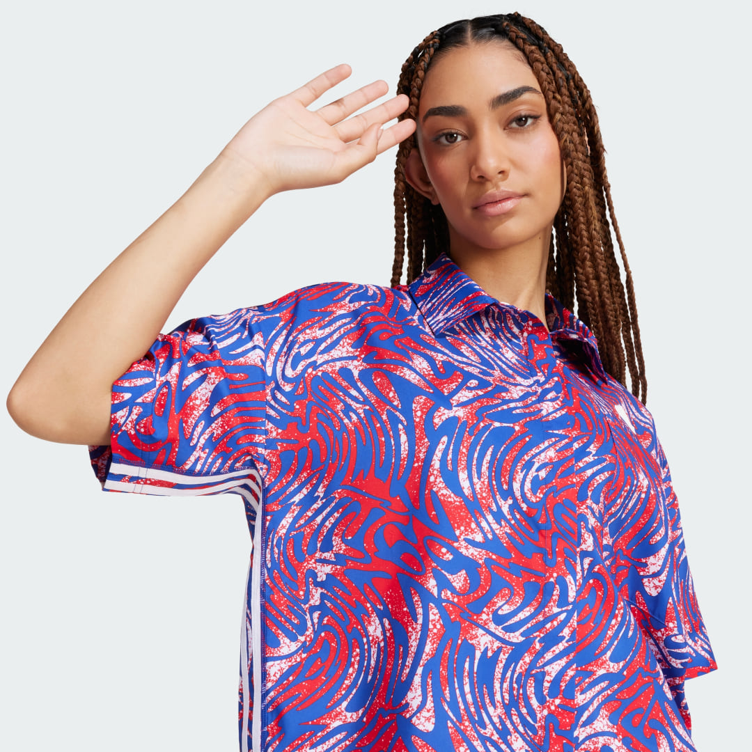 

adidas Playera Express (Unisex) Mujer, Blanco/multicolor