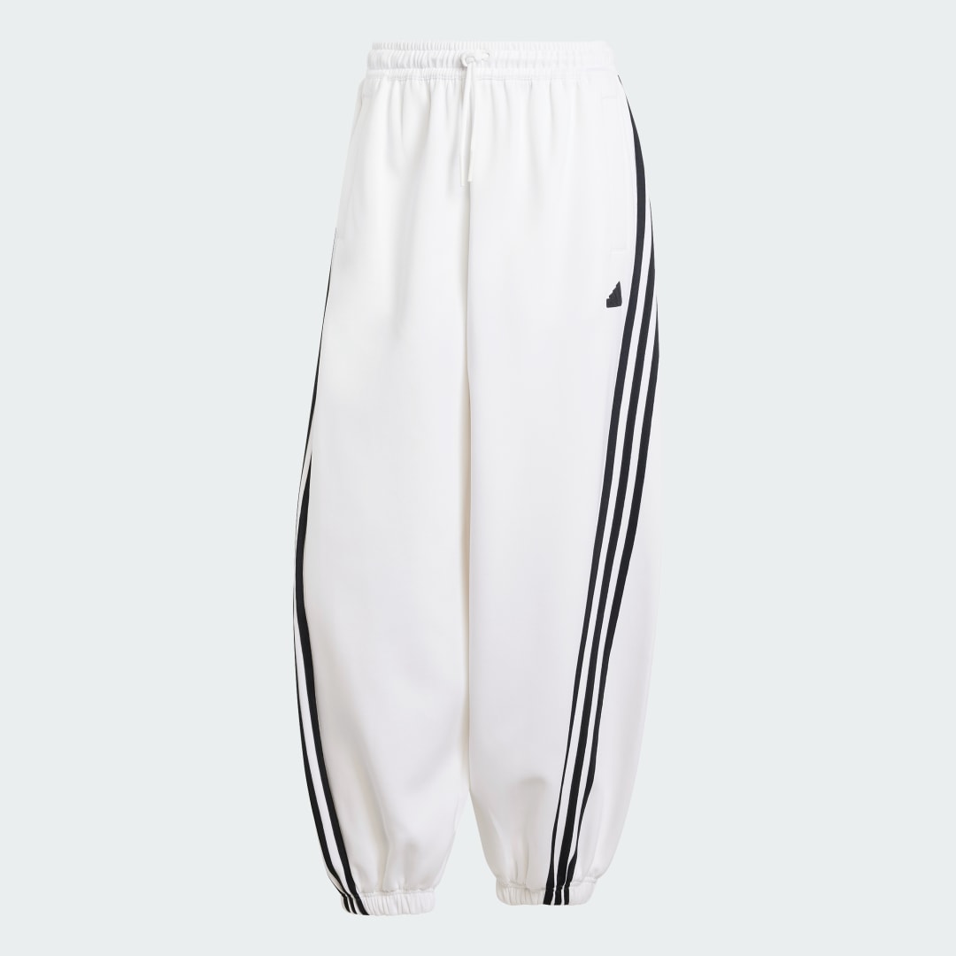 

adidas Pants Parachute Future Icons 3 Franjas Mujer, Blanco