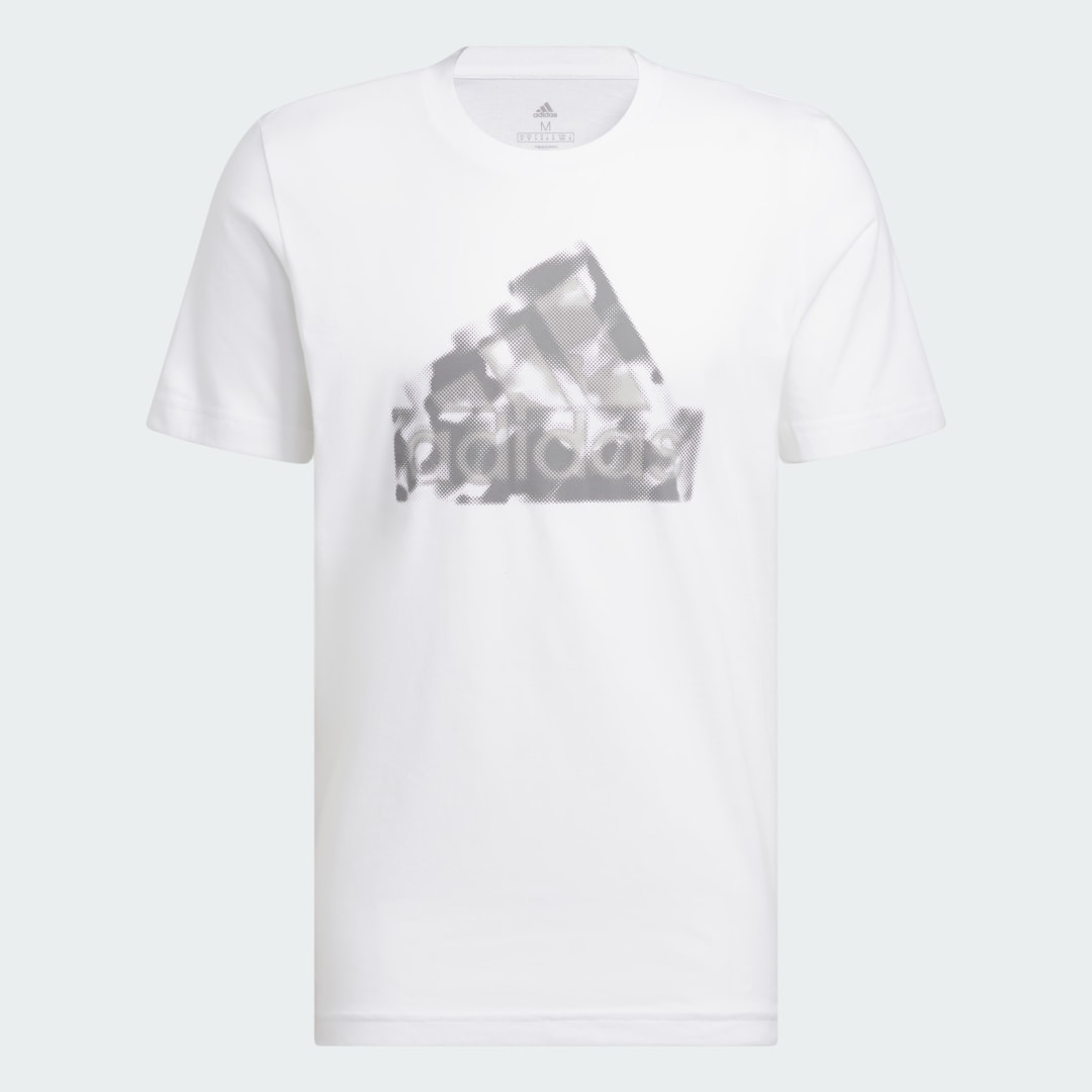 

adidas M FI LOGO T Hombre, Blanco