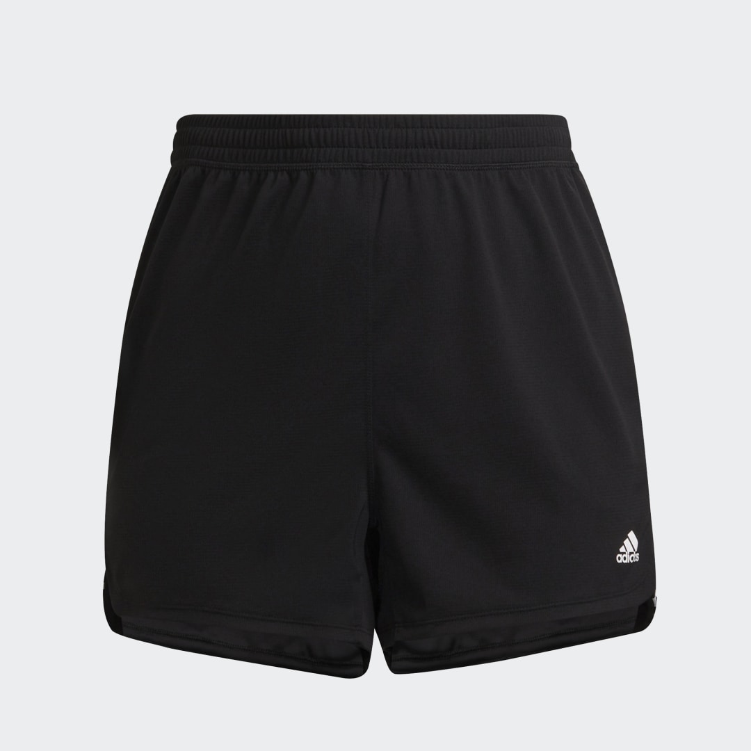 

adidas Shorts Pacer 3 Franjas Tejidos Mujer, Negro/blanco