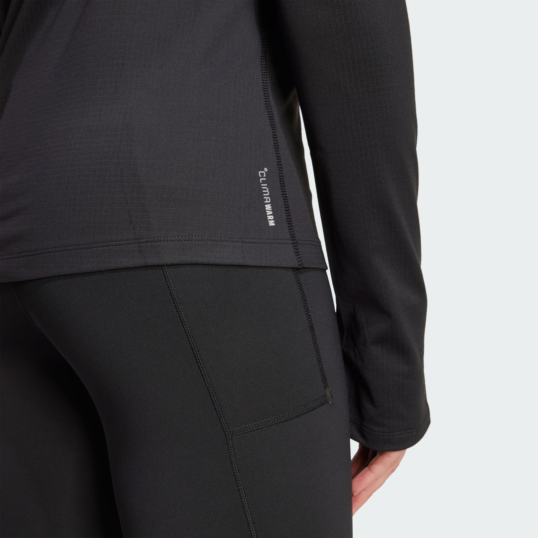 Adidas Own The Run Winterized Hoodie Met Halve Rits