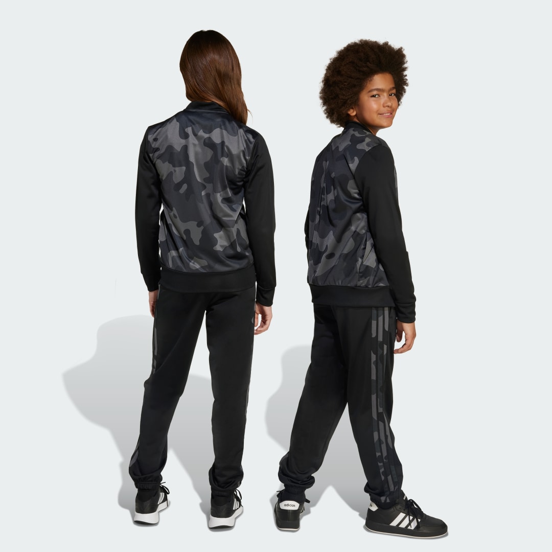 Survêtement imprimé intégral 3bandes maille pour enfants basique de saison - vue 2