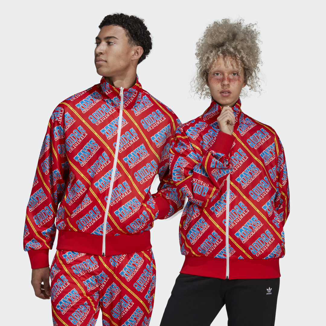 Tony's Chocolonely Track Top (Gender Neutral) Red 3XS Unisex RED / BROWN