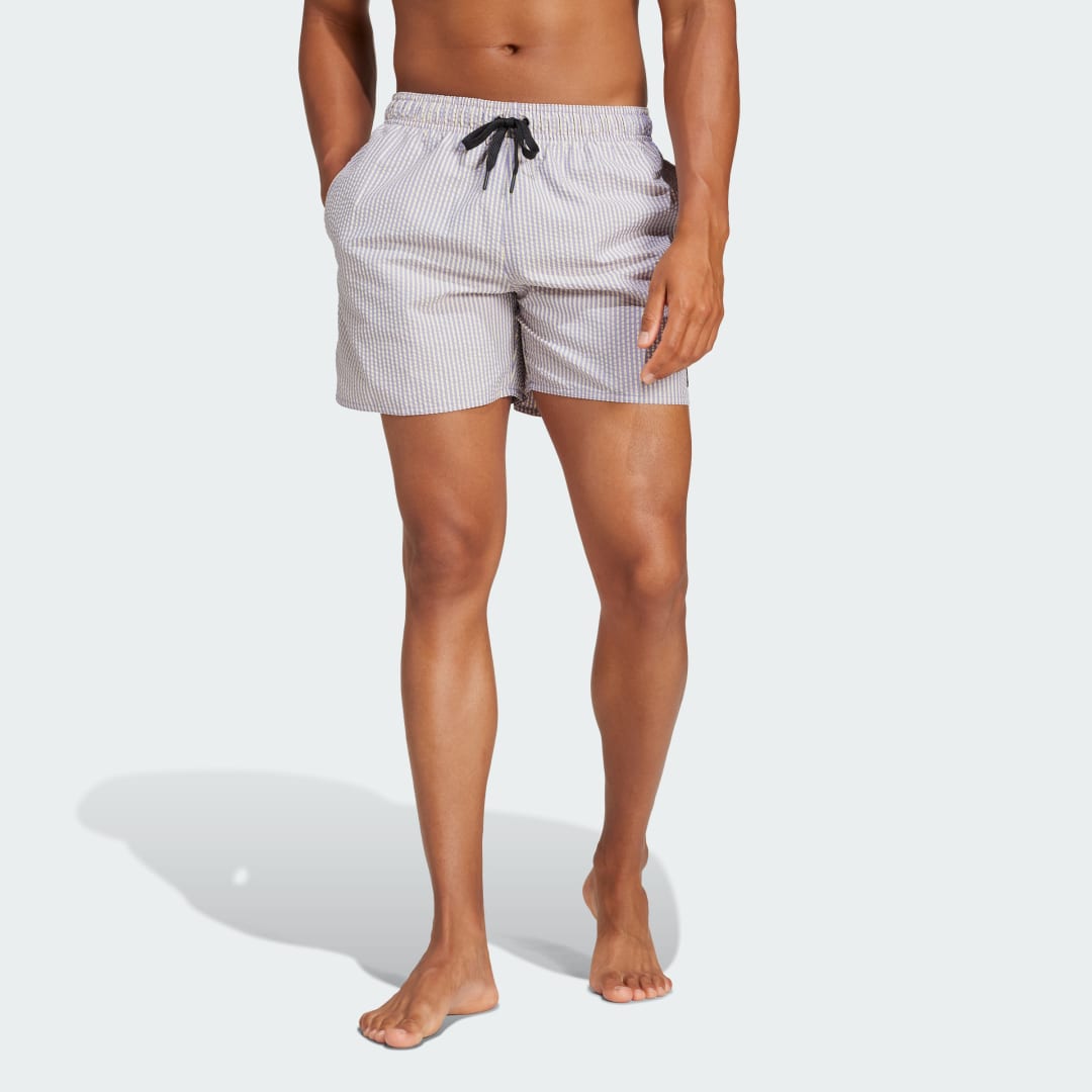 Adidas Stripey Classics Korte Zwemshort Blauw- Heren Blauw