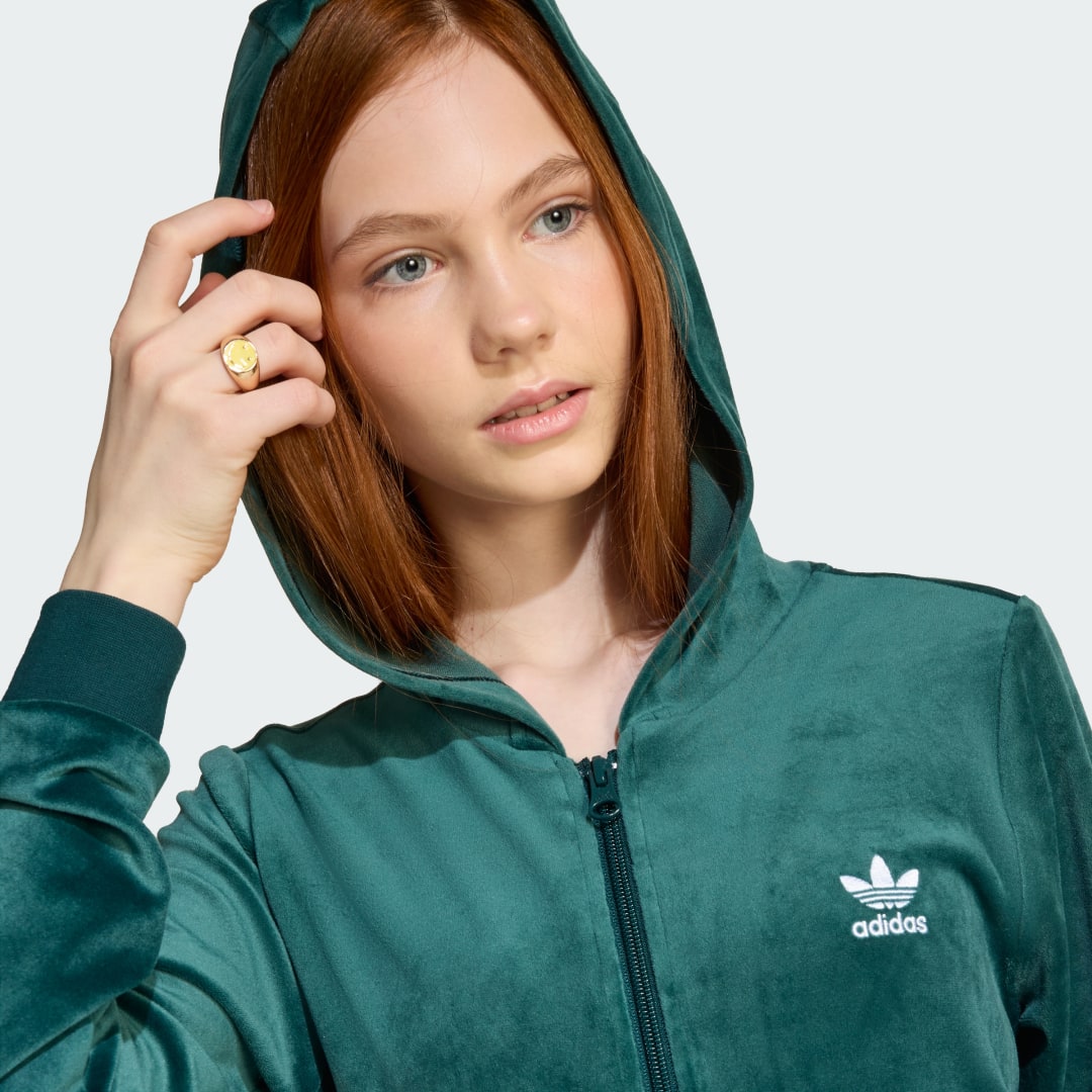 Adidas Velours Rits Hoodie