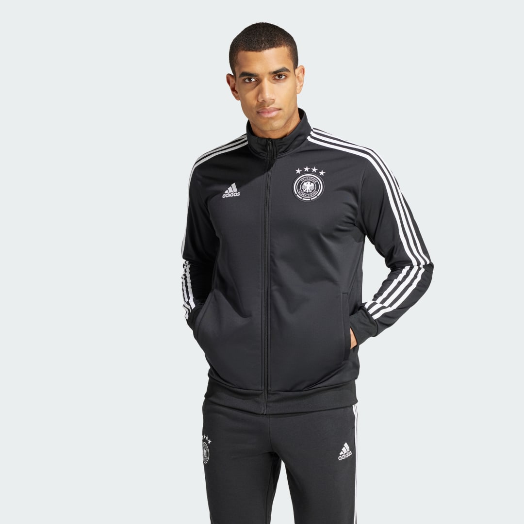 Image of adidas Germany DNA Track Top Black M - Men Lifestyle,Soccer Track Tops