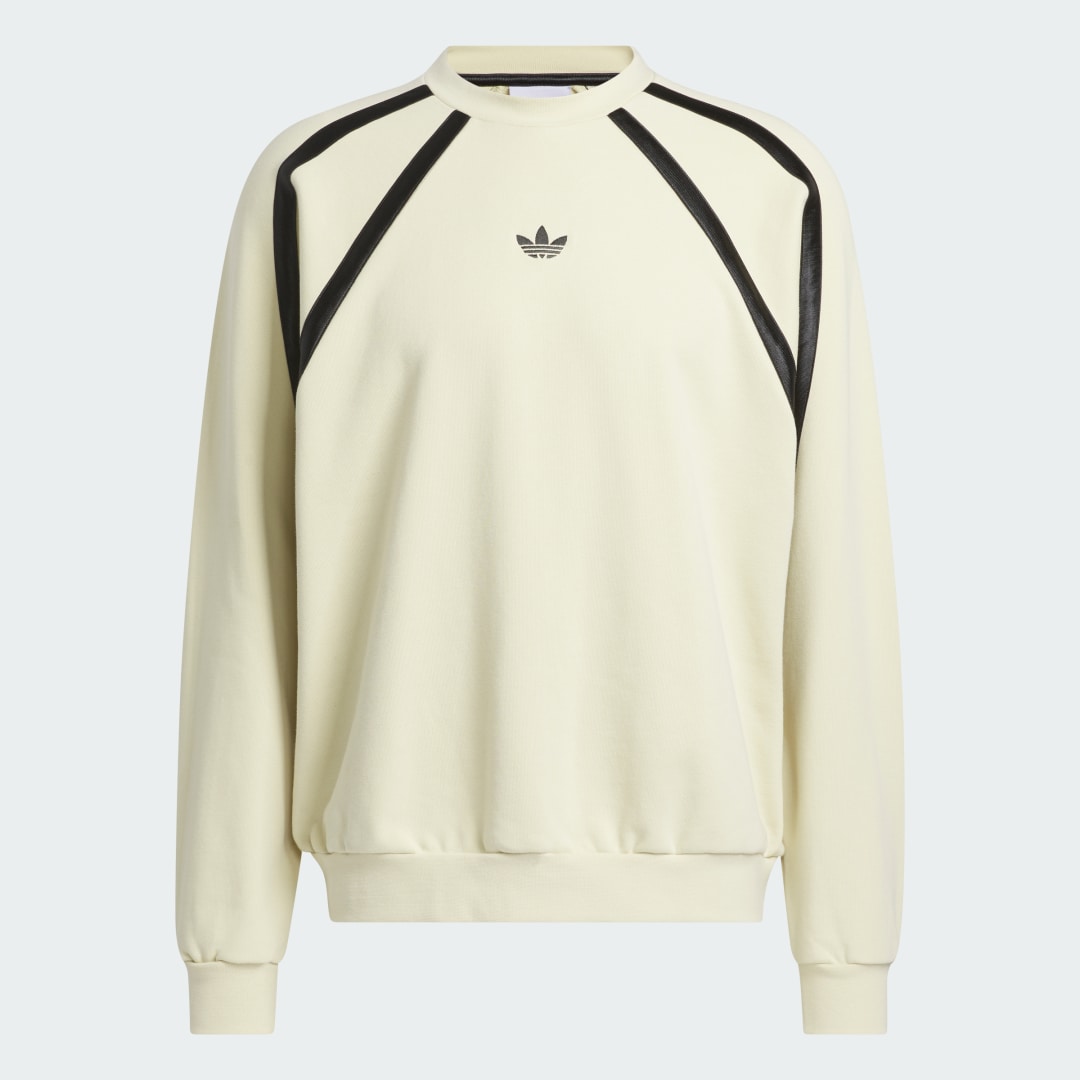 

adidas Buzo de Cuello Redondo de Basketball Estampado (Unisex) Unisex, Beige
