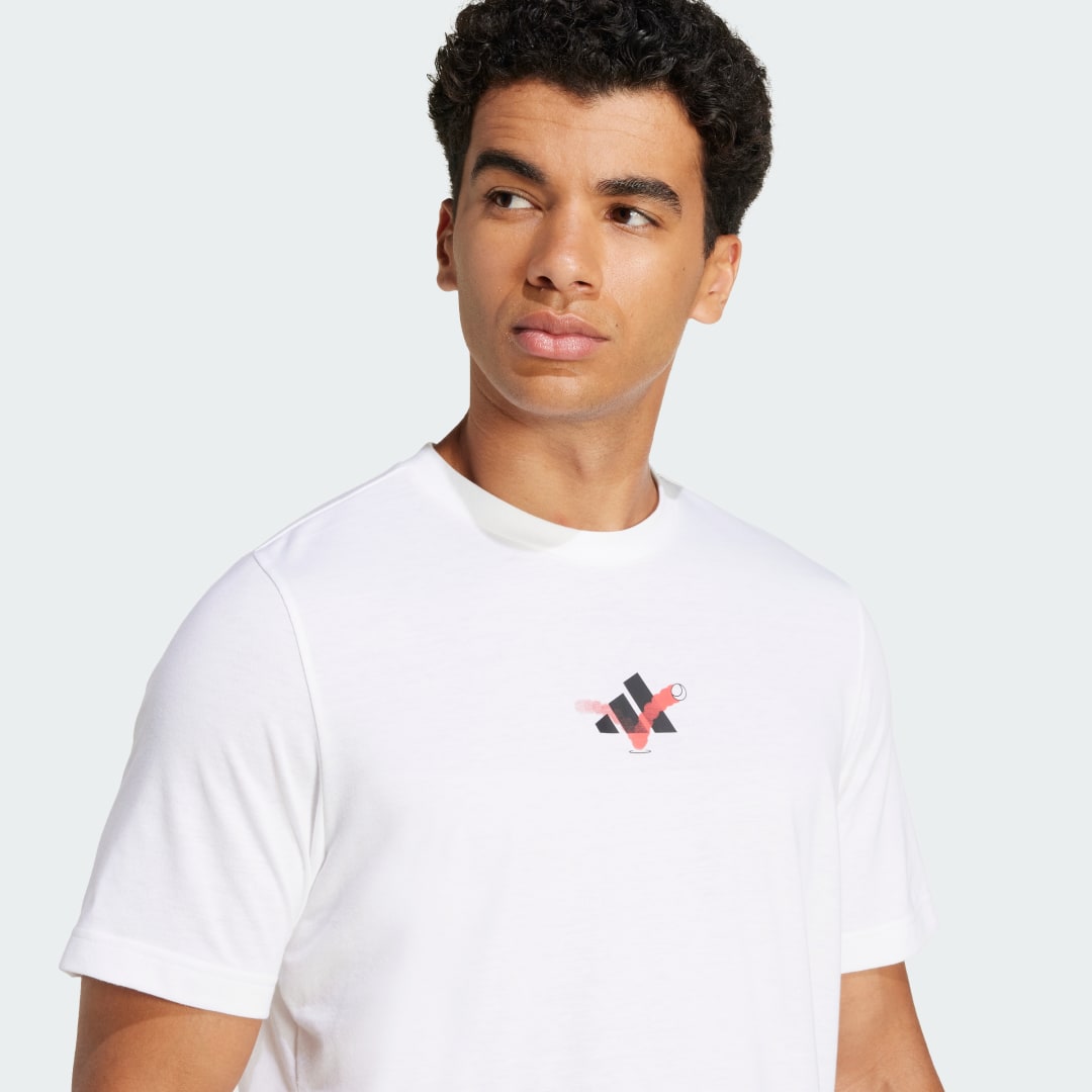 Adidas Tennis Happy 3 Balls Graphic T-shirt