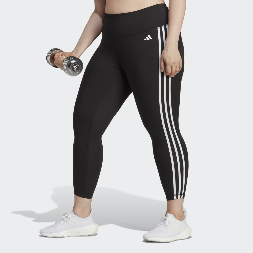 adidas Train Essentials 3-Stripes High-Waisted 7/8 Leggings (Plus Size) Women