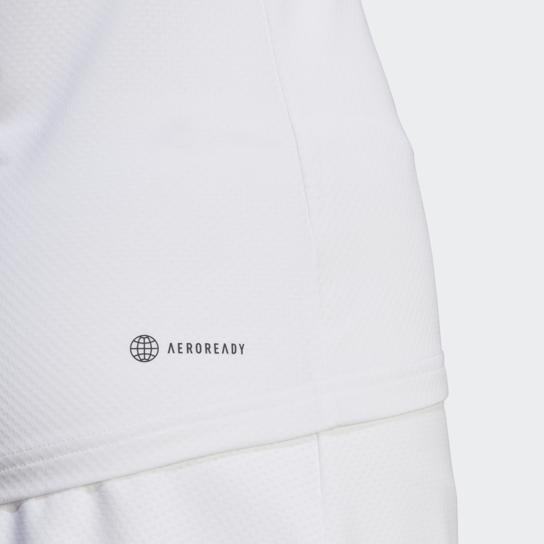 

adidas Camiseta Polo Club para Tenis Mujer, Blanco