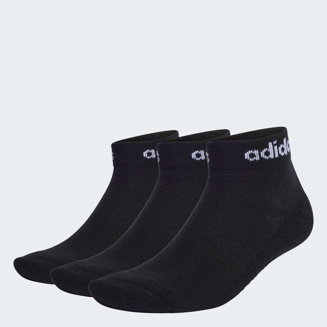 adidas Think Linear Ankle Socks 3 Pairs
