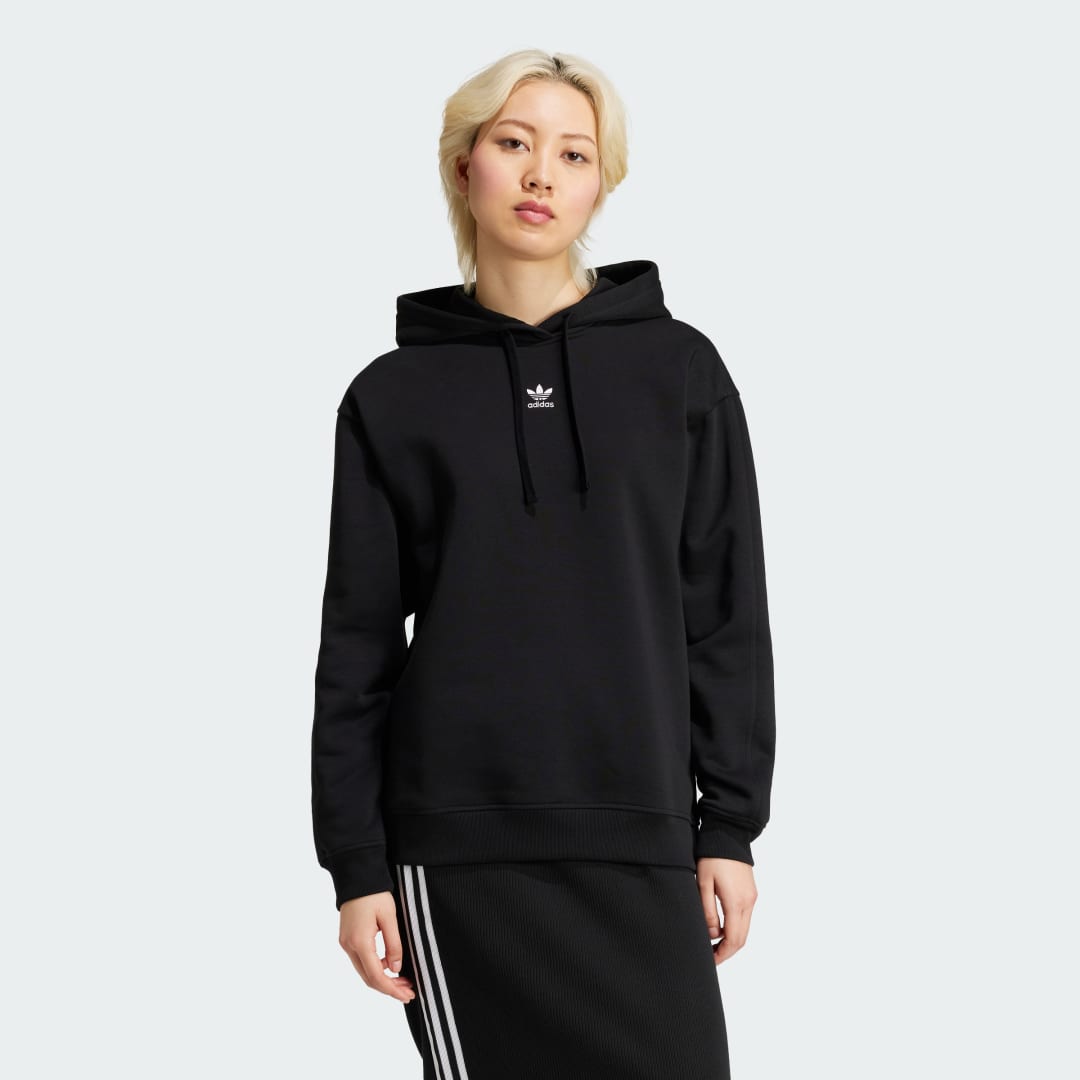 Adidas Originals Zwarte Essentials Hoodie Sweater Black Dames