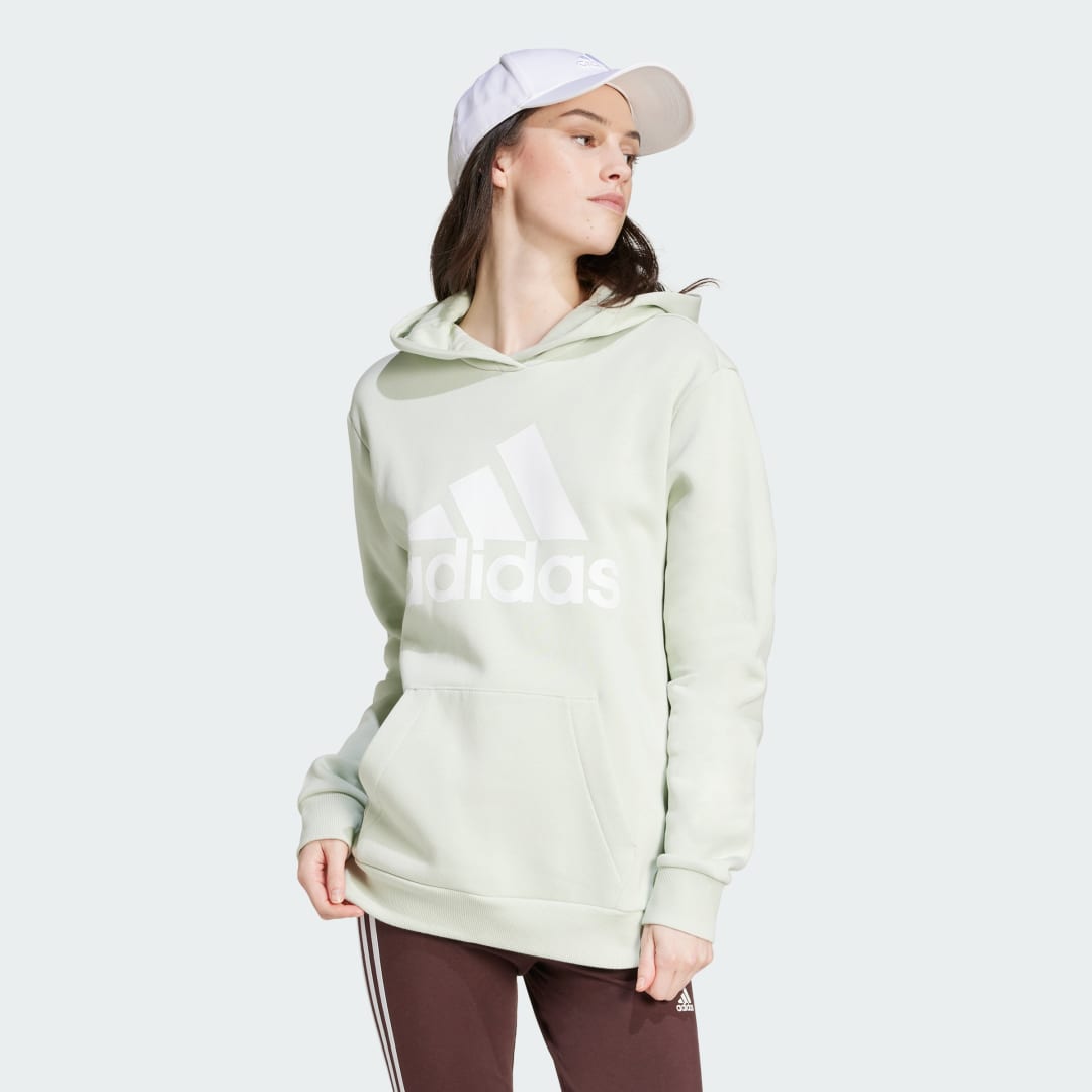 Adidas Essentials Logo Boyfriend Fleece Hoodie
