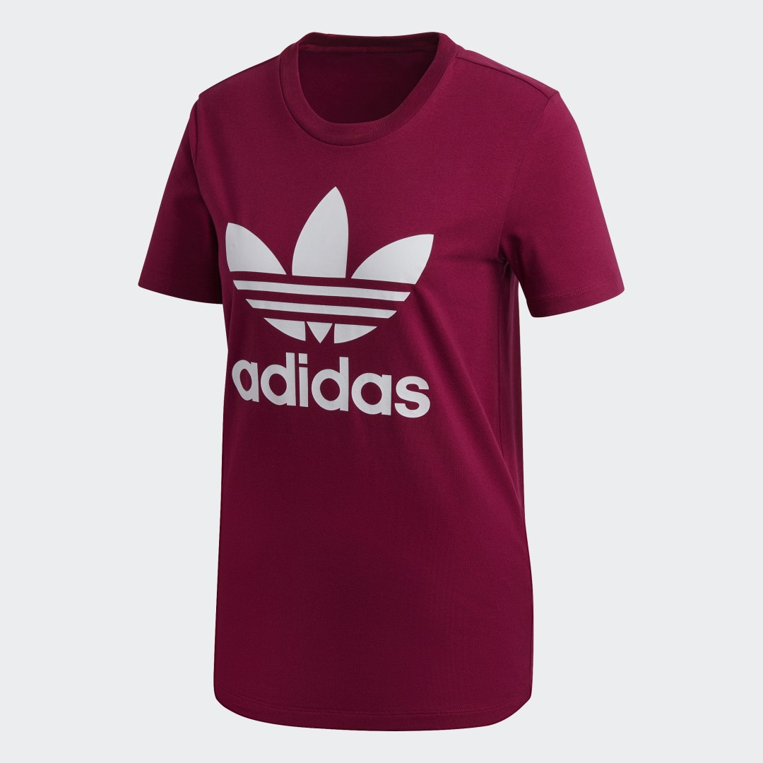 

adidas Polera Trifolio Polera Trifolio Mujer  - Mujer Originals, Power berry / blanco
