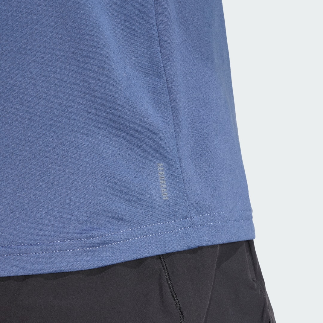 

adidas Playera Aeroready Train Essentials 3 Franjas Mujer, Preloved ink/blanco