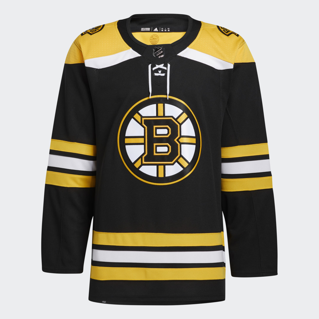 Image of adidas Bruins Home Authentic Jersey Black 42 (2XS) - Men Hockey Jerseys