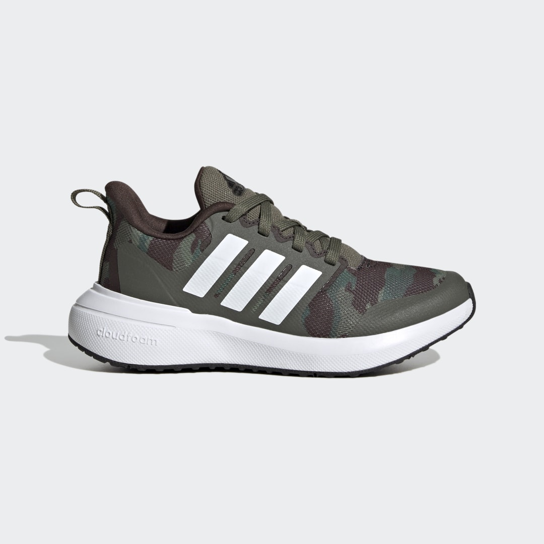 Adidas Fortarun kindersneaker zwart, groen en wit