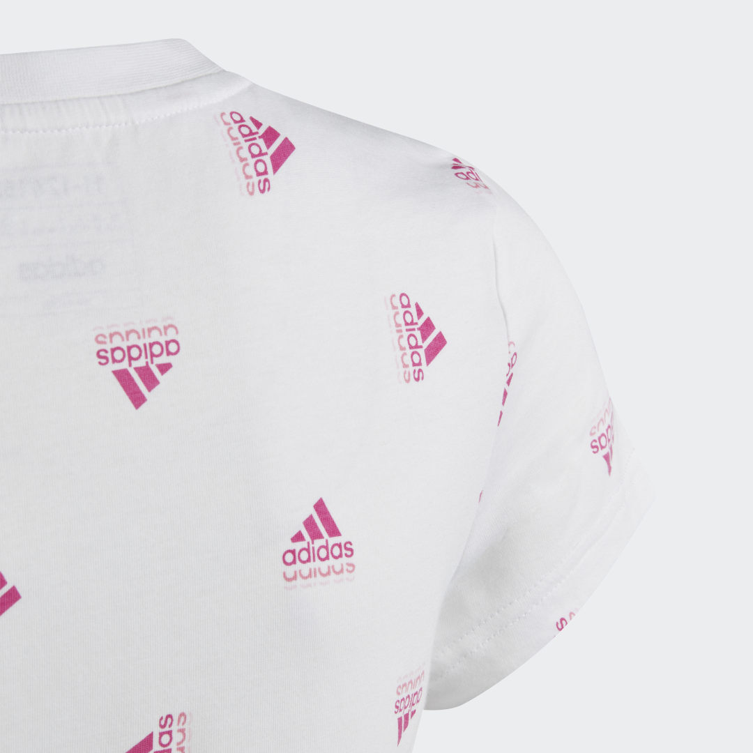 Adidas Brand Love Print Katoenen T-shirt