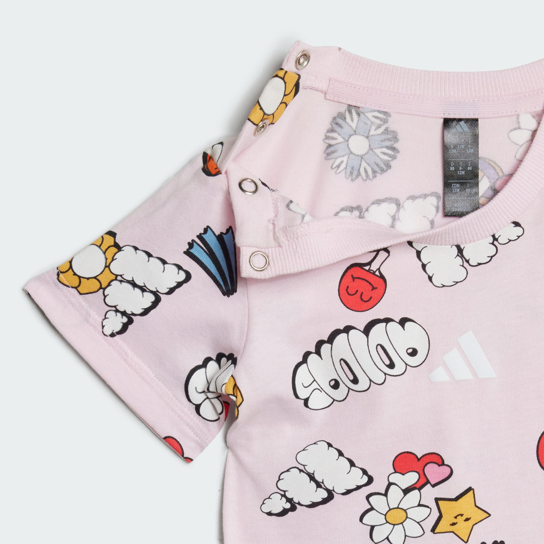 Adidas Seasonal Essentials Fun Allover Print Setje Kids