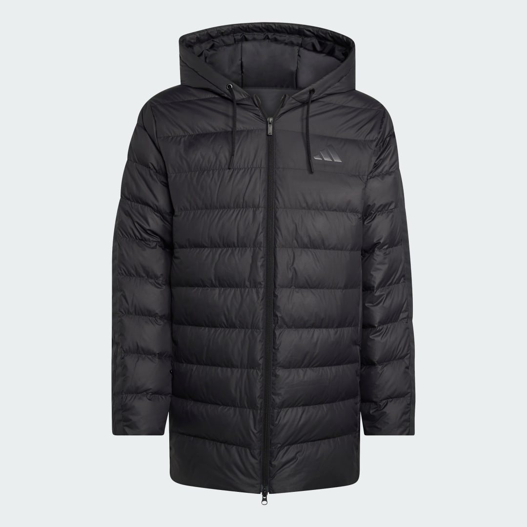 Adidas Essentials CLIMAWARM 3-Stripes Light Down Parka met Capuchon
