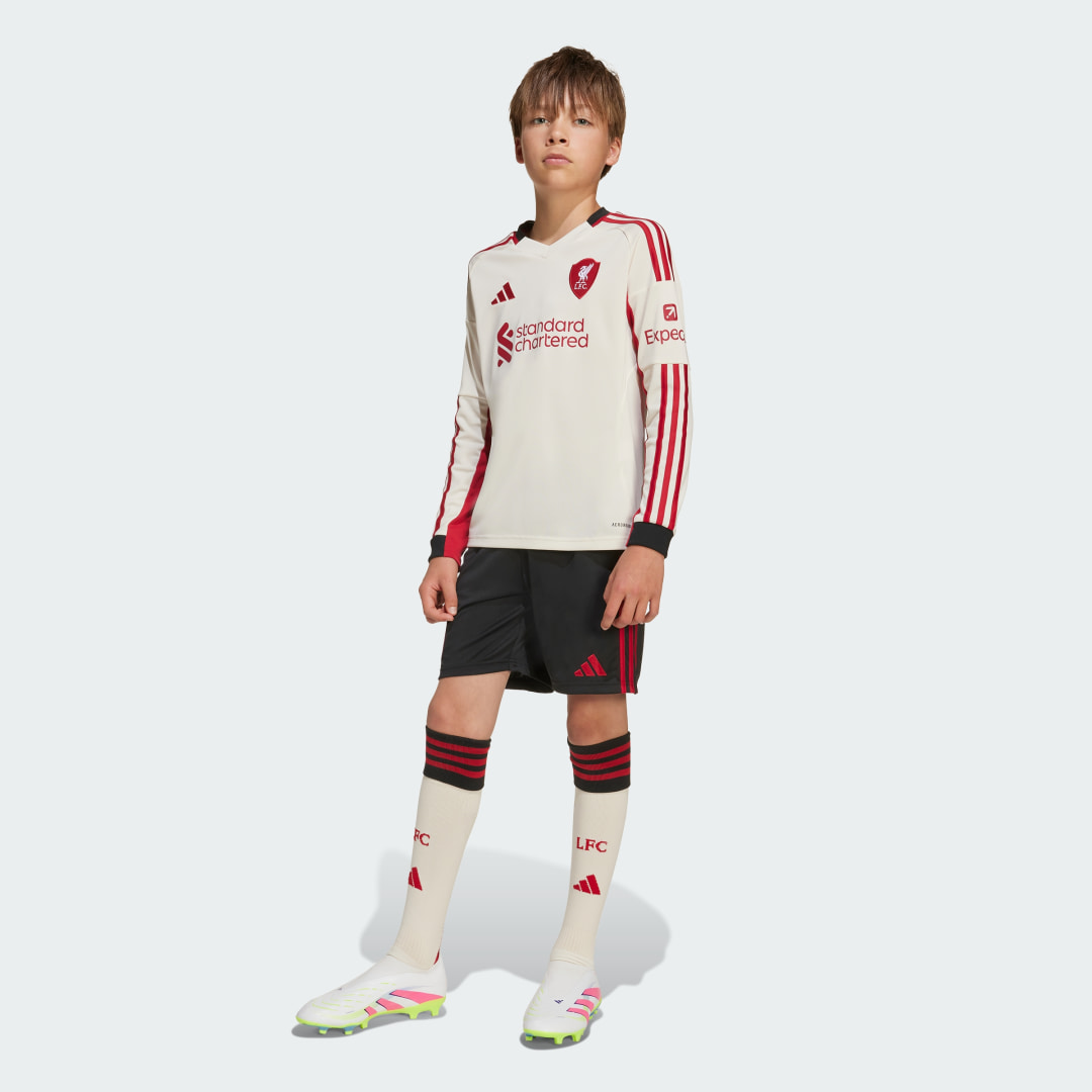 Adidas Liverpool FC 25 26 Uitshirt met Lange Mouwen Kids