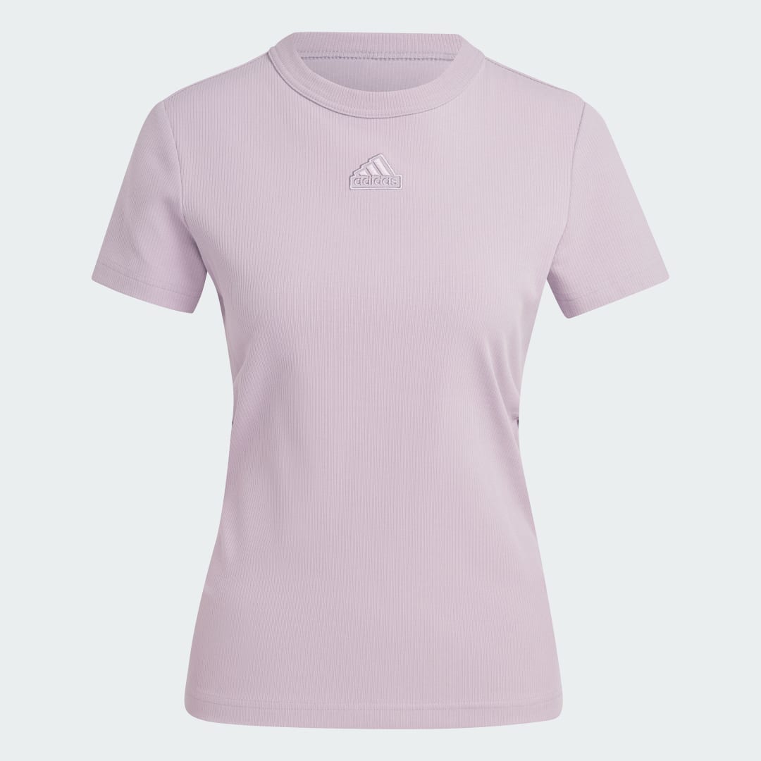 

adidas Camiseta Acanalada Ajustada (Maternidad) Mujer