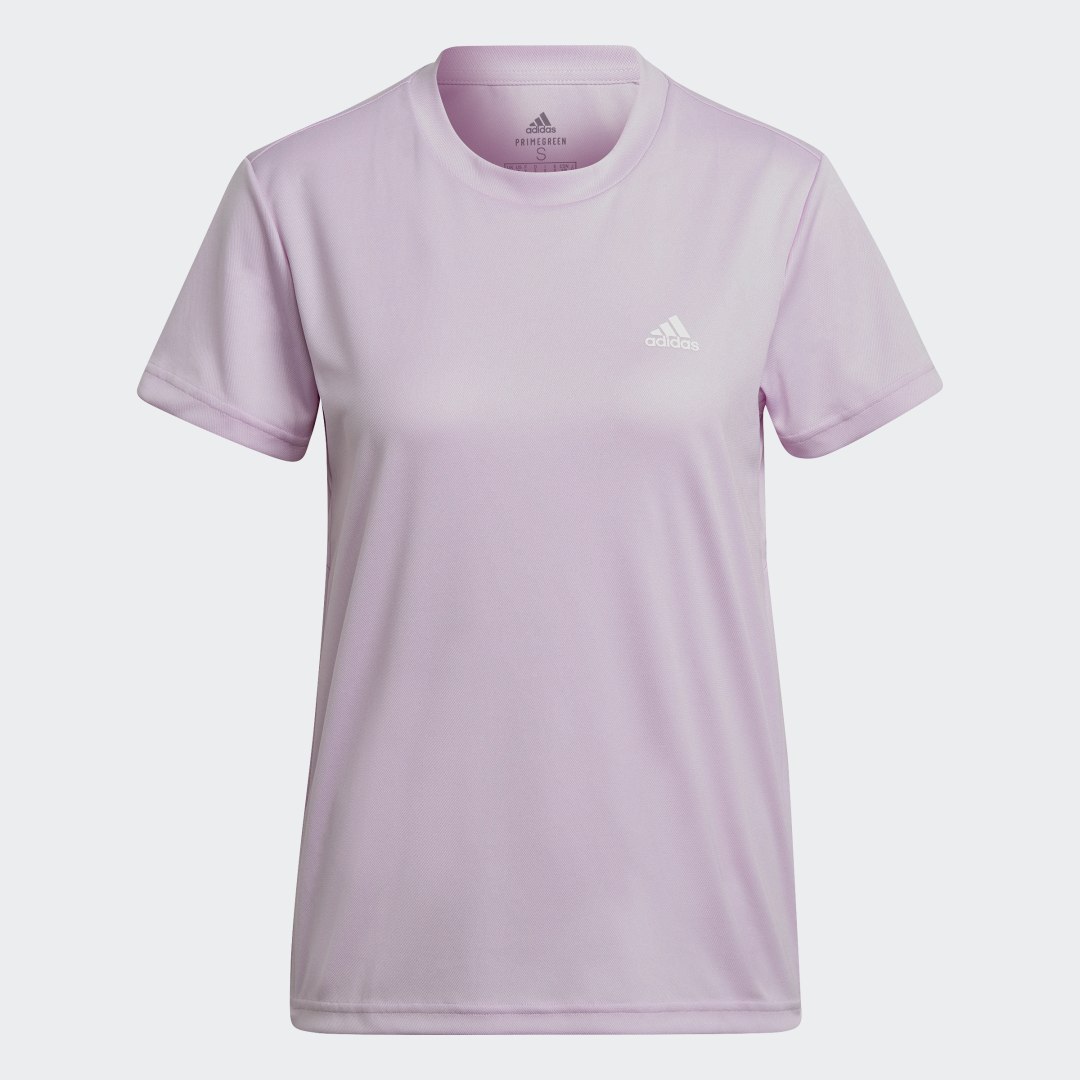 

adidas Playera Aeroready Designed 2 Move Sport Mujer, Clear lilac/blanco