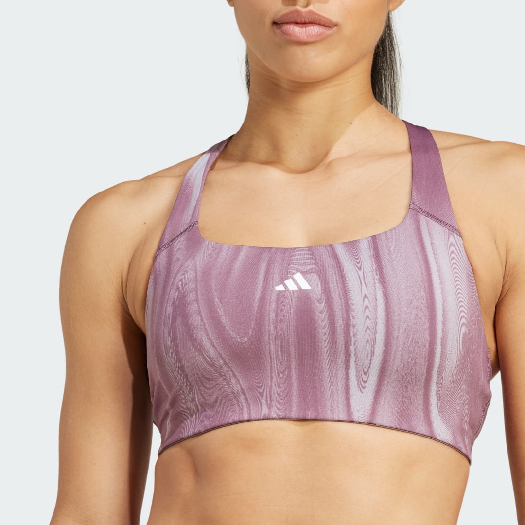 Adidas Powerimpact Training Medium-Support 3-Stripes Beha