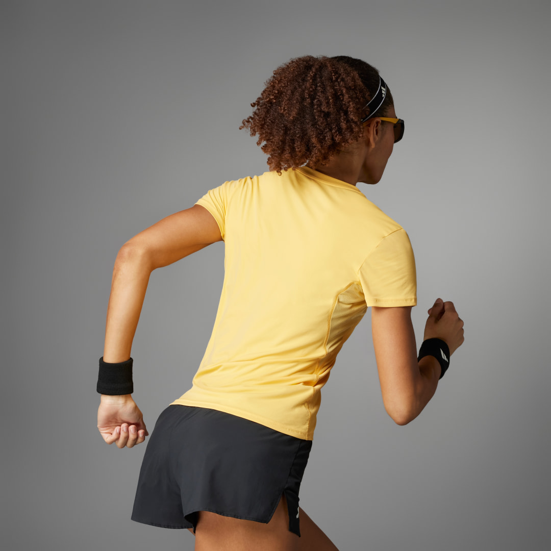 

adidas Playera de Running Adizero Essentials Mujer, Semi spark