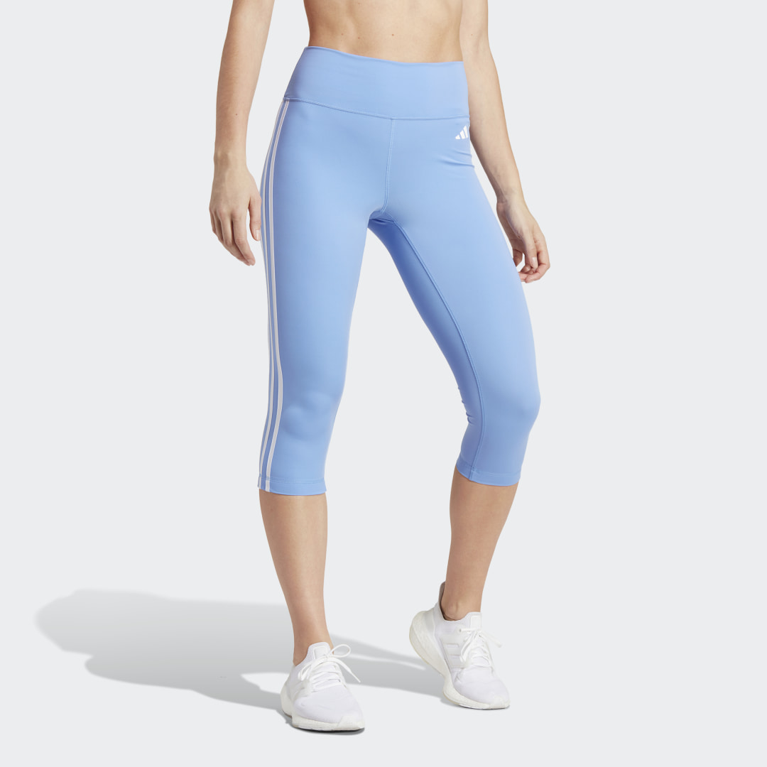 adidas Train Essentials 3-Stripes High-Waisted 3/4 Leggings