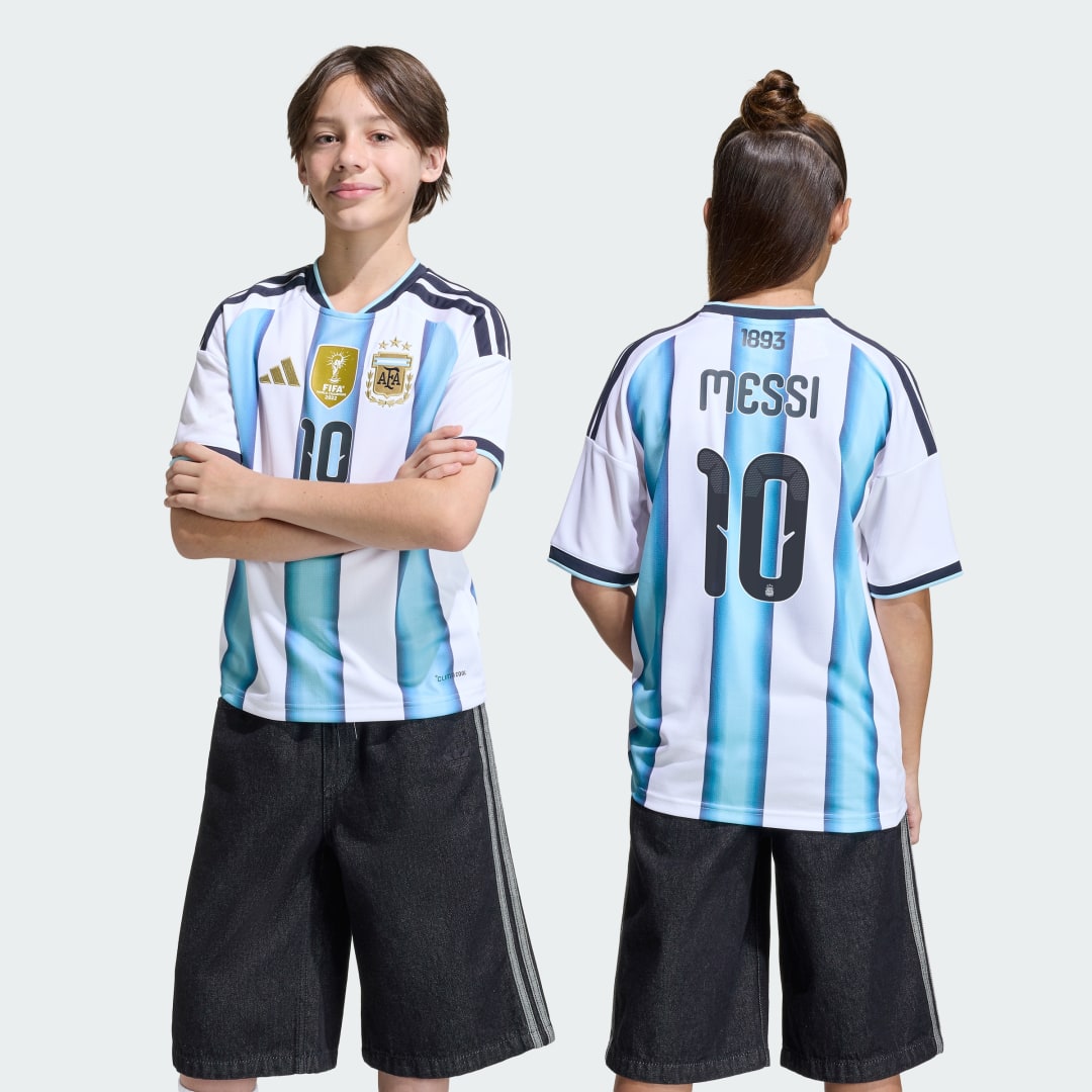Thumbnail - Argentinien 26 Replica Kids Heimtrikot Messi