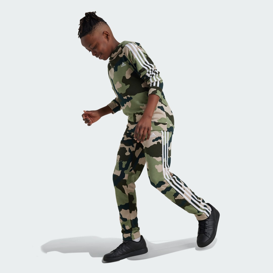 Adidas Essentials Allover Print Hoodie Kids