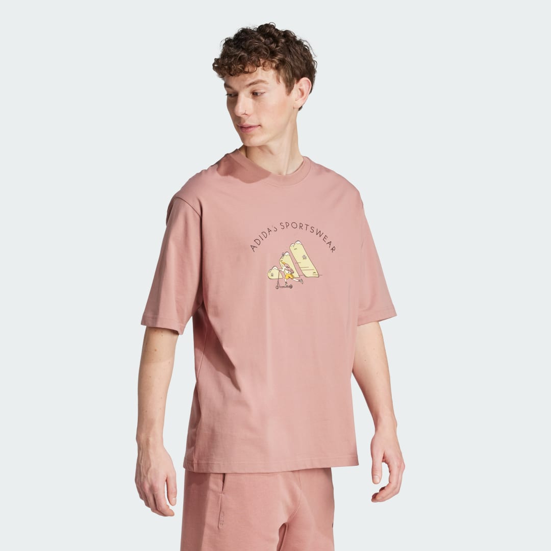 Adidas Codes Doodle Scooter Graphic Tee