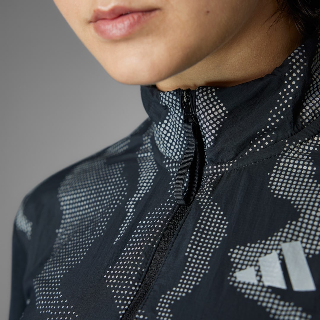 Adidas Ultimate Hi Vis Reflective Shirt met Halflange Rits