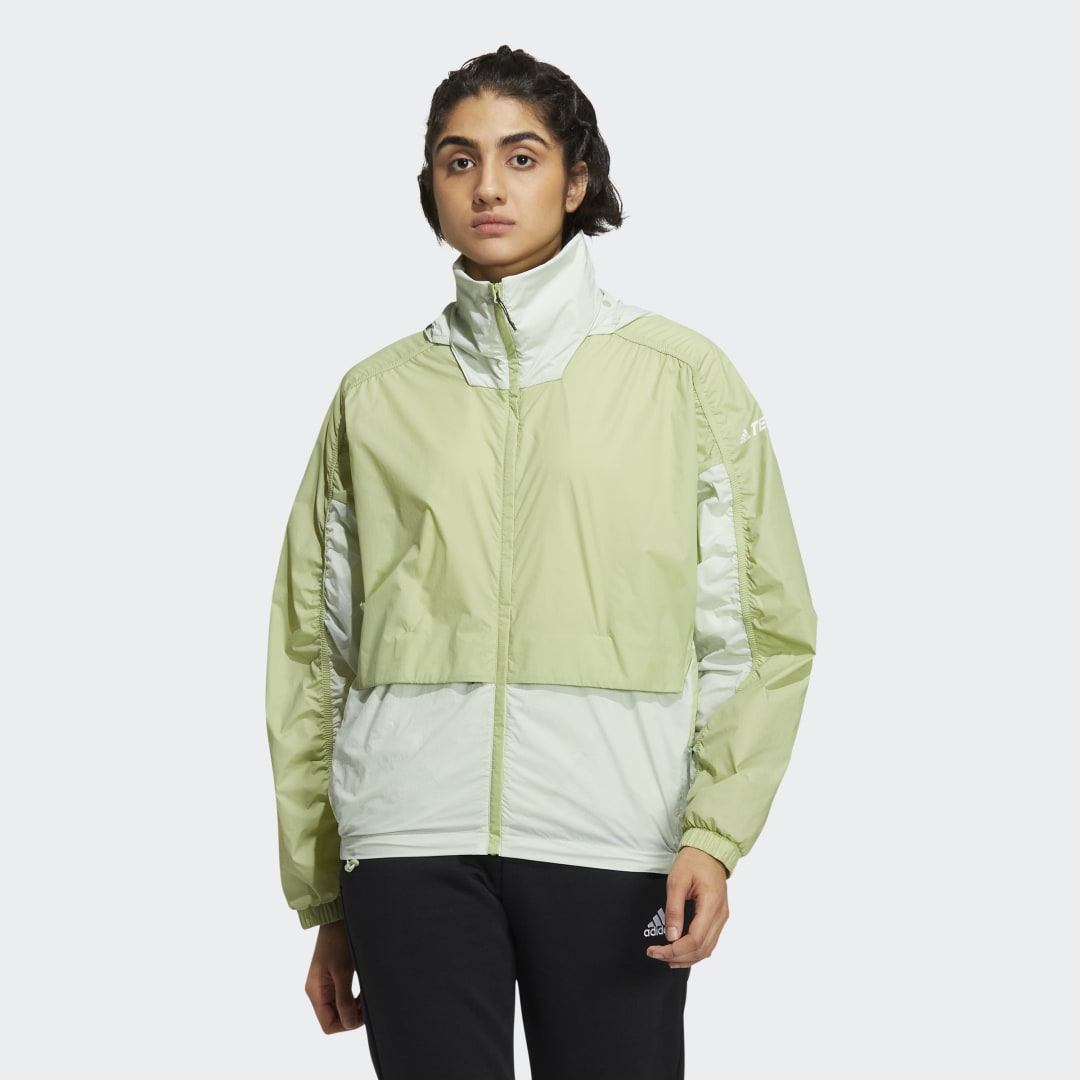 

adidas Corta Viento Terrex Voyager Plegable Corta Viento Terrex Voyager Plegable Mujer  - Mujer Senderismo, Magic lime / linen verde