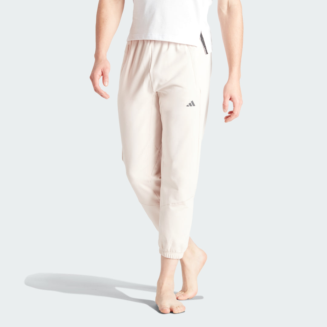 Image of adidas Designed for Training Yoga Training 7/8 Pants Putty Mauve 2XL - Men Training Pants