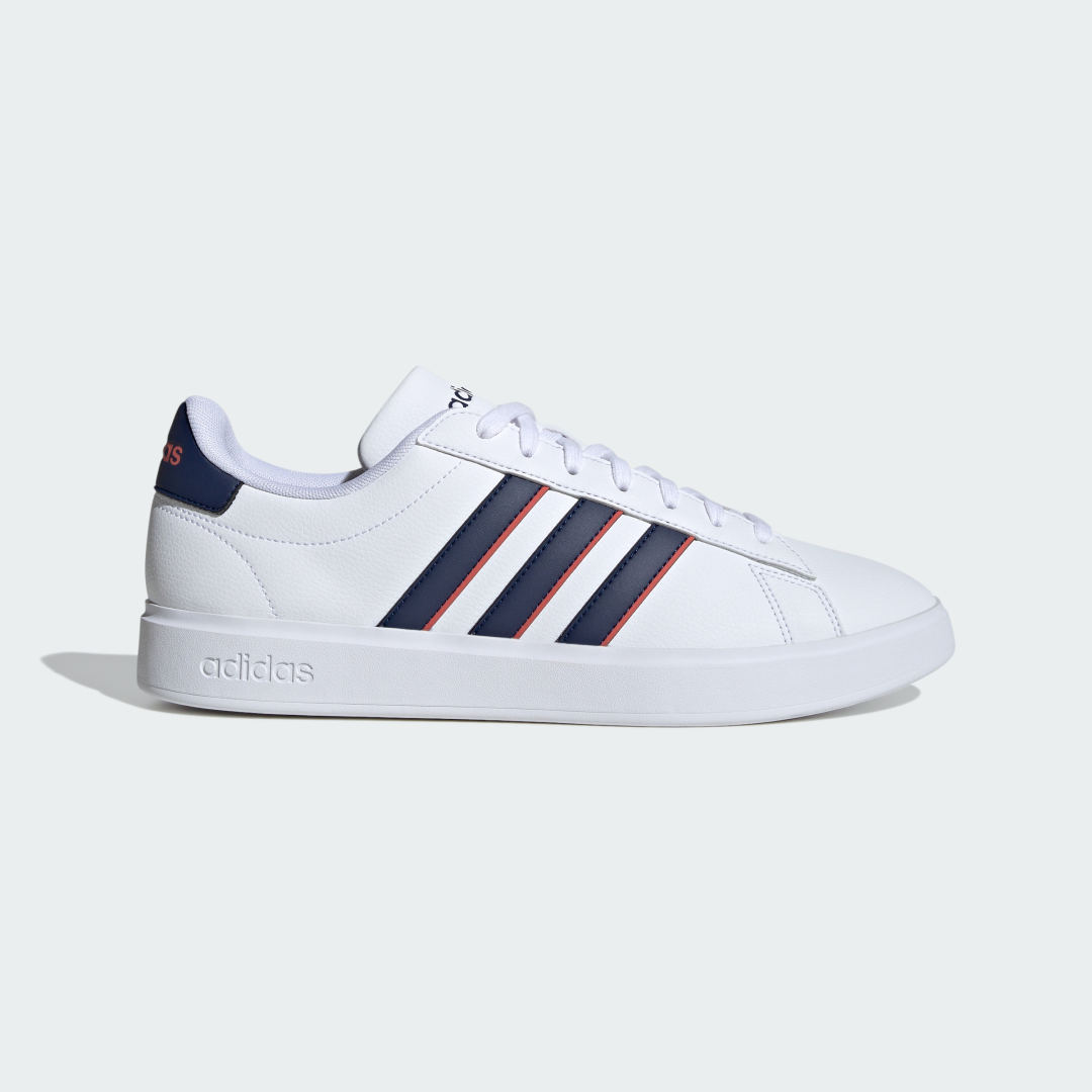 Adidas Grand Court Cloudfoam Comfort Cloud White / Dark Blue / Preloved Scarlet
