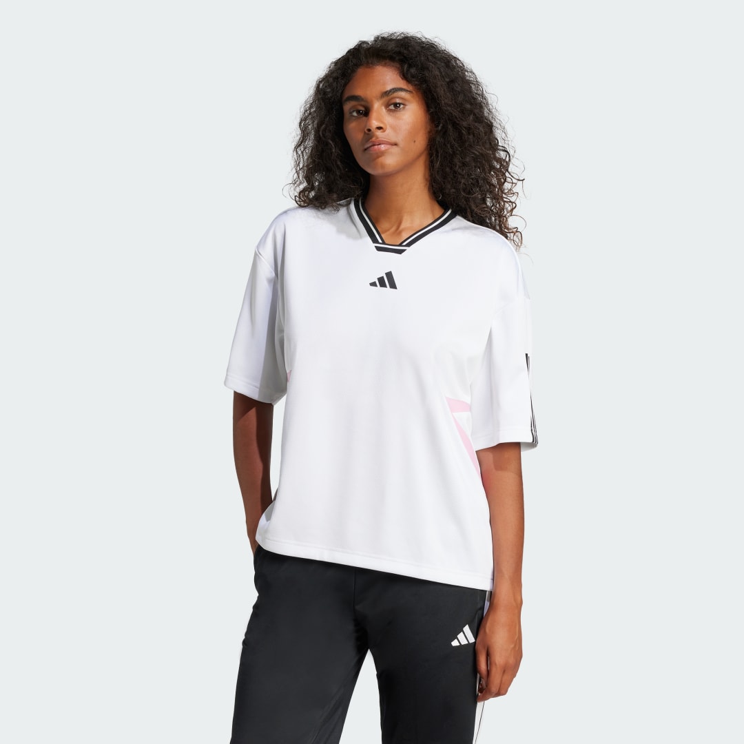 Adidas Tiro Cut 3-Stripes Colorblock Boyfriend T-shirt