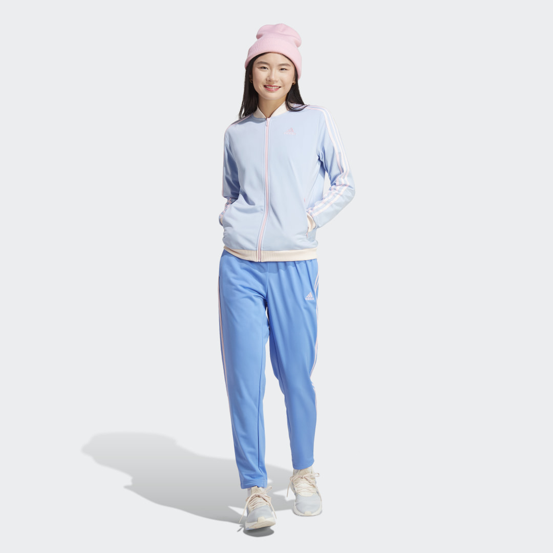 Image of adidas Essentials 3-Stripes Track Suit Blue Fusion XS - Women Lifestyle,Training Tracksuits