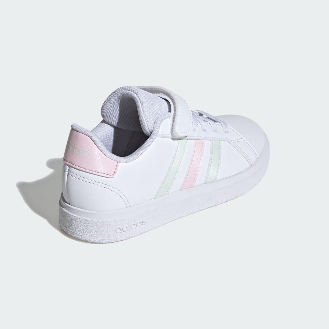 

adidas Tenis Adidas Grand Court 2.0 Niños, Blanco/crystal jade/clear rosa