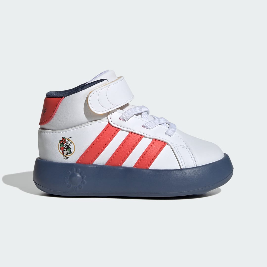 Adidas X Disney Mickey And Friends Grand Court Mid Kids Cloud White / Bright Red / Preloved Ink