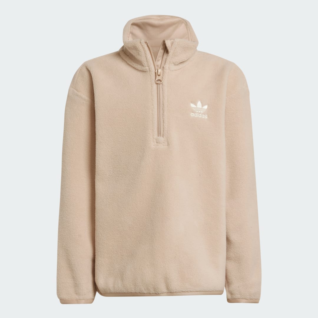 Adidas Polar Fleece Sweatshirt met Halflange Rits Kids