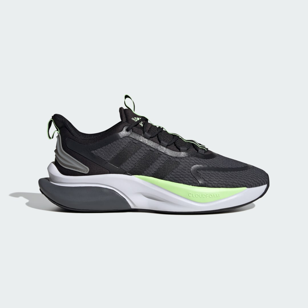 Adidas Alphabounce herensneaker zwart, grijs, groen, wit, blauw en rood