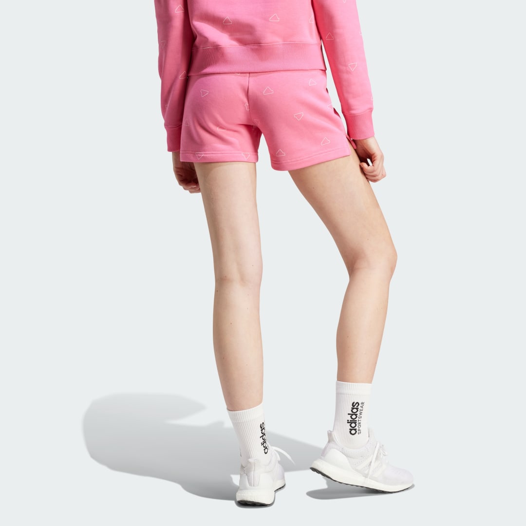 

adidas Shorts Essentials Monogram Graphic Felpa Francesa Mujer