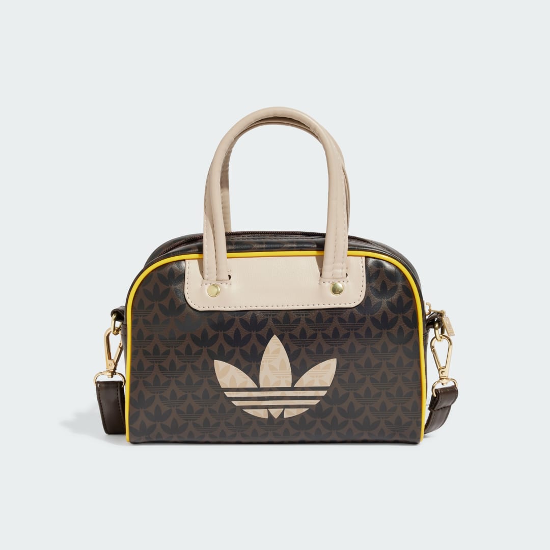 Adidas Originals Monogram Mini Bowling Tas Schoudertassen in bruin formaten: ONE SIZE