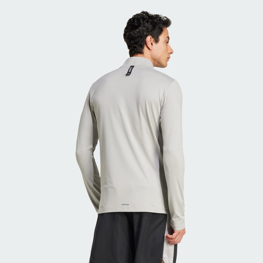 Adidas Workout Longsleeve met Halflange Rits