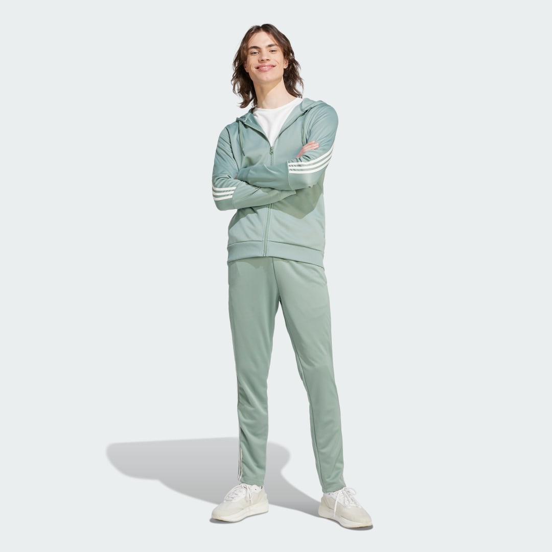 adidas Sportswear 3 Stripes Tracksuit Green Green
