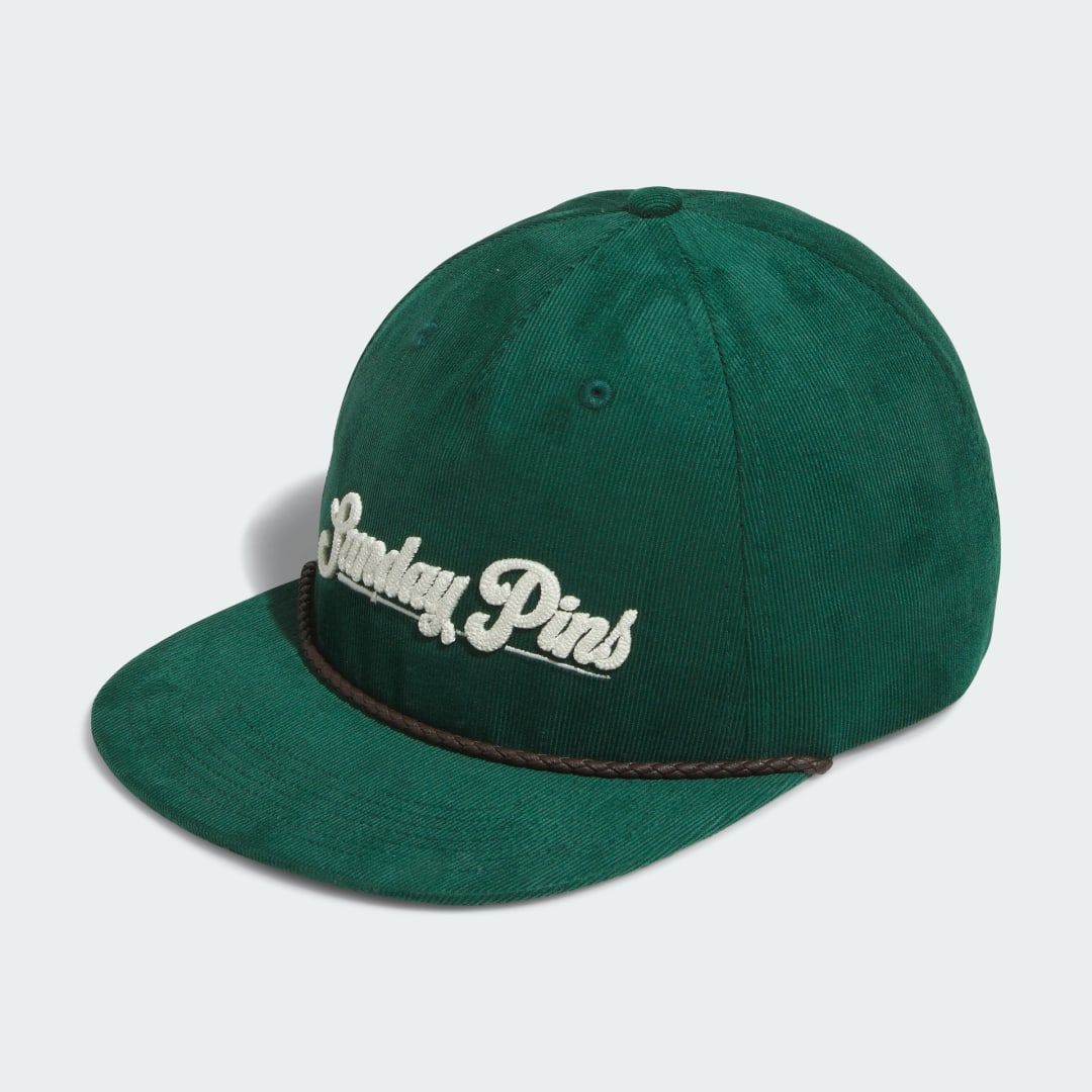 Image of adidas Leather Cord Corduroy Hat Green M/L - Golf Hats