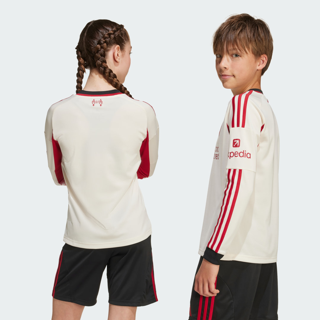 Adidas Liverpool FC 25 26 Uitshirt met Lange Mouwen Kids