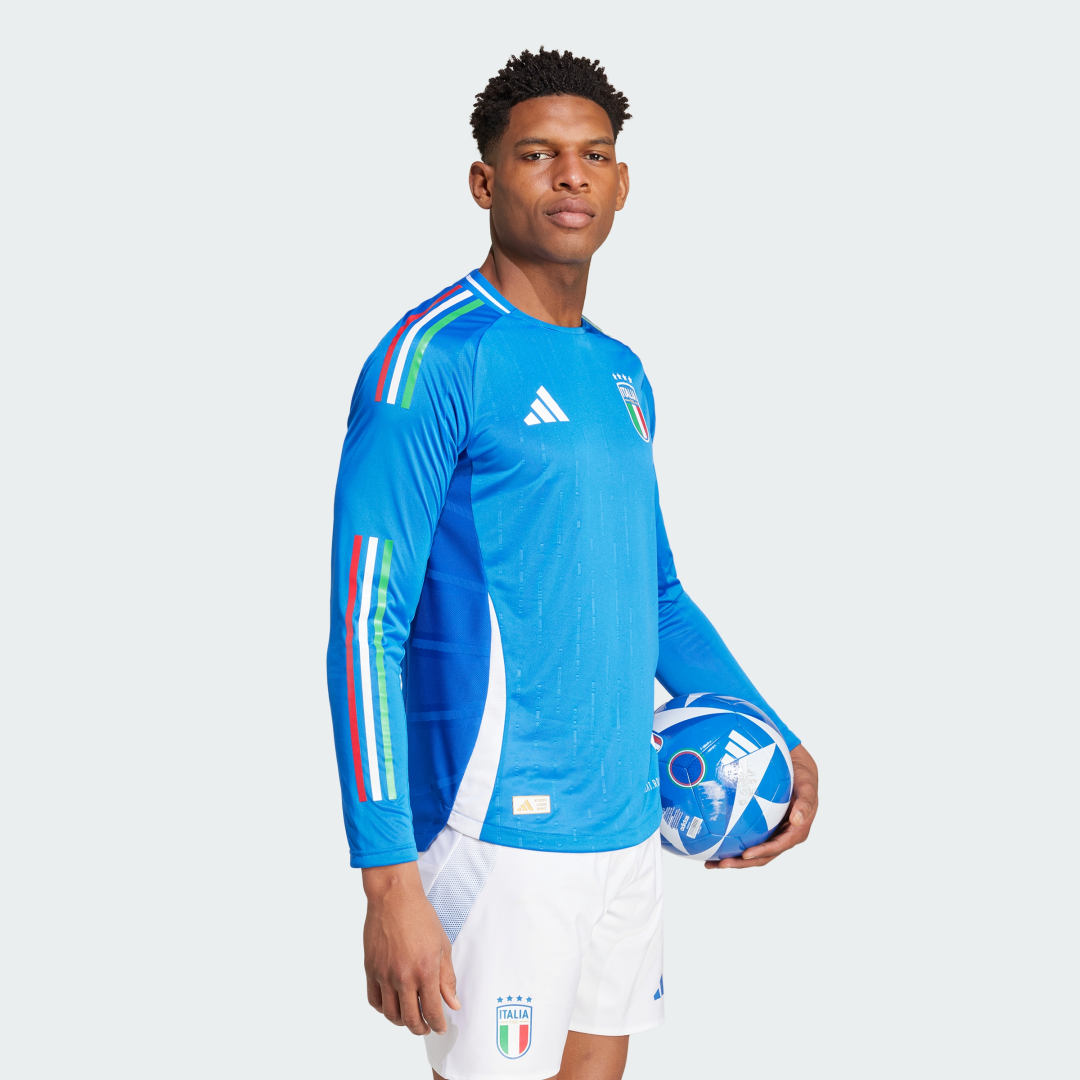 Adidas Performance Italië 24 Authentiek Thuisshirt met Lange Mouwen